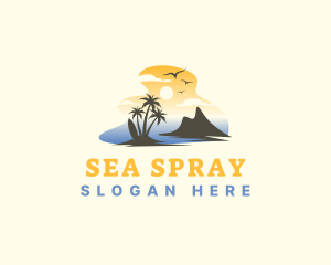 Tropical Summer Surfing logo design