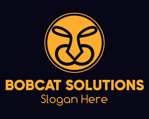 Bobcat - Yellow Wild Tiger logo design