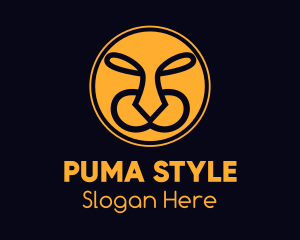 Puma - Yellow Wild Tiger logo design
