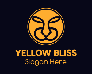 Yellow Wild Tiger  logo design