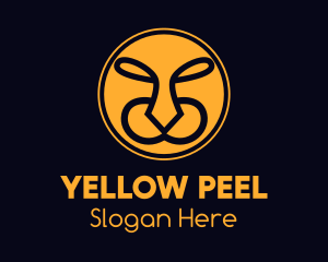 Yellow Wild Tiger  logo design