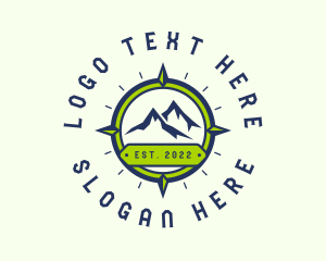Adventure - Mountain Travel Navigation logo design