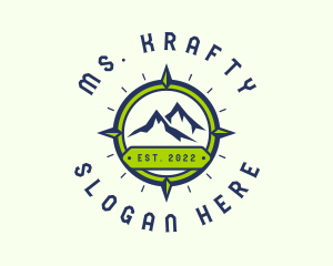 Camping - Mountain Travel Navigation logo design