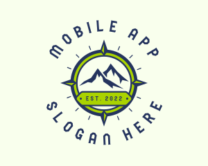 Peak - Mountain Travel Navigation logo design