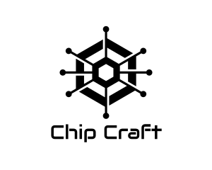 Chip - Hexagon Tech Circuit logo design