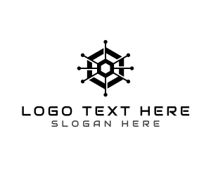 Hexagonal - Hexagon Tech Circuit logo design