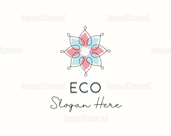 Beauty Spa Flower Logo