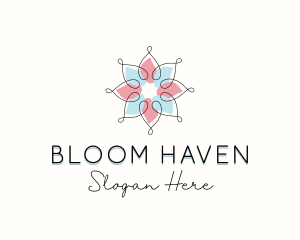 Beauty Spa Flower logo design