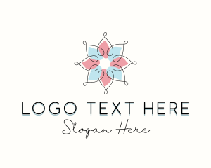 Yoga - Beauty Spa Flower logo design