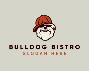 Bulldog - Pet Bulldog Gangster logo design