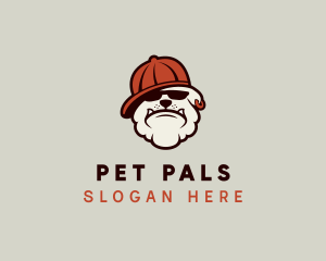 Pet Bulldog Gangster logo design