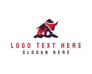 Horns - Mountain Native Bison logo design