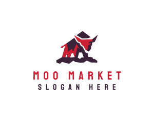 Bovine - Mountain Native Bison logo design