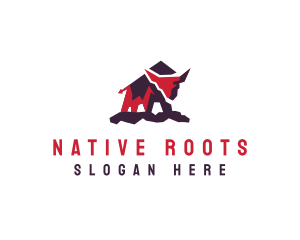 Native - Mountain Native Bison logo design