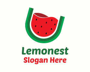 Watermelon Fruit Drink Logo