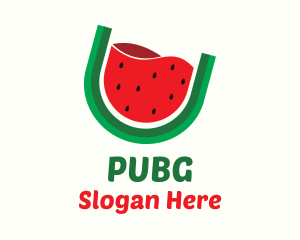 Watermelon Fruit Drink Logo