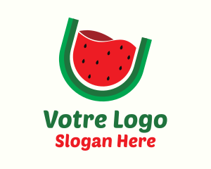 Watermelon Fruit Drink Logo