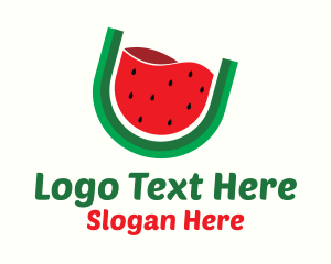 Watermelon Fruit Drink Logo