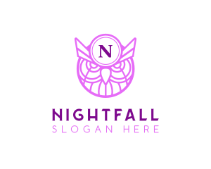 Nocturnal - Owl Nocturnal Bird logo design