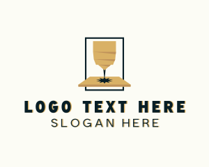 Laser - Laser Cutting Industrial Fabrication logo design