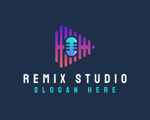 Podcast Media Studio logo design