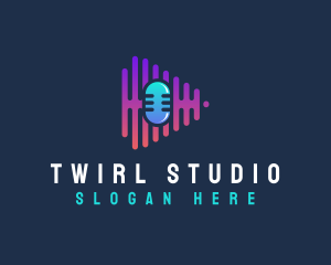 Podcast Media Studio logo design