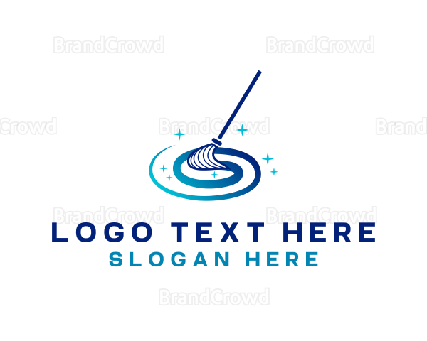 Clean Housekeeping Mop Logo