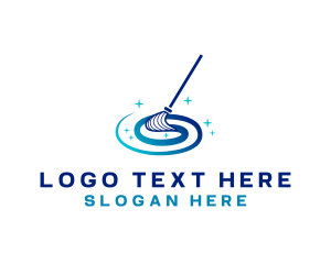 Clean Housekeeping Mop Logo