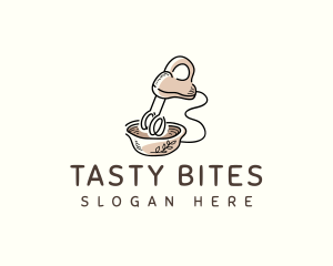 Whisk Mixer Baking logo design