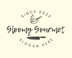 Cooking Knife Gourmet logo design