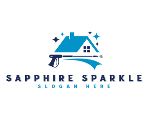 Sparkling Pressure Washer logo design