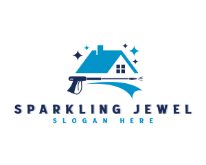 Sparkling Pressure Washer logo design