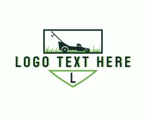 Lettermark - Lawn Mower Landscaping Garden logo design