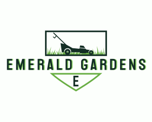 Lawn Mower Landscaping Garden logo design