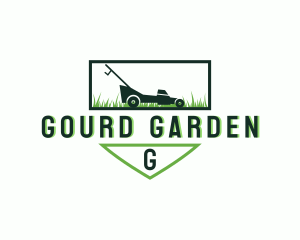 Lawn Mower Landscaping Garden logo design