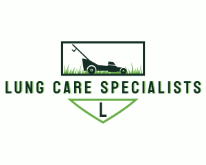 Lawn Mower Landscaping Garden logo design