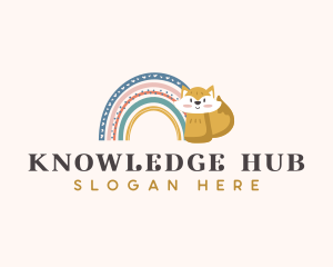 Toy Store - Playful Rainbow Fox logo design