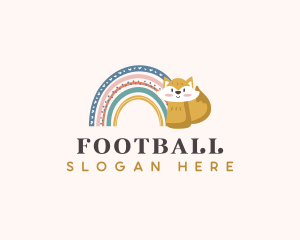 Bohemian - Playful Rainbow Fox logo design