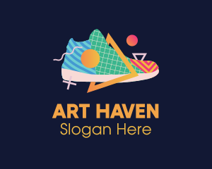 Sneaker Pop Art logo design