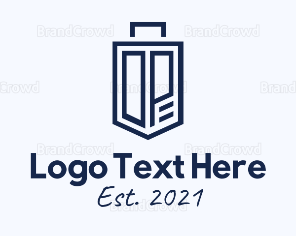 Blue Suitcase Lettermark Logo