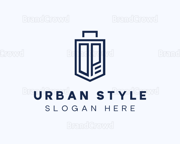 Luggage Suitcase Letter DP Logo