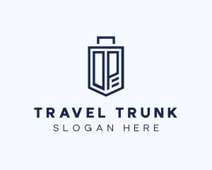 Baggage - Luggage Suitcase Letter DP logo design