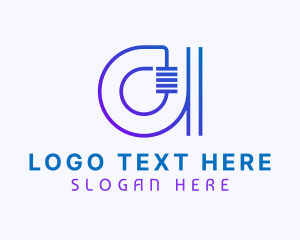 Modern Cyber Letter A Logo