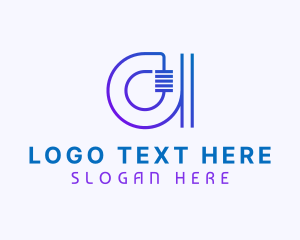 Modern - Modern Cyber Technology Letter A logo design