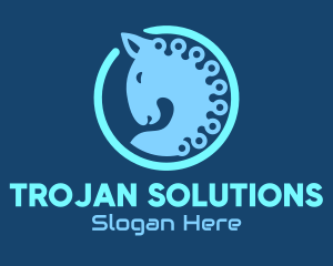 Trojan - Trojan App Software logo design