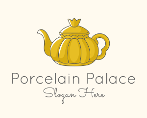 Porcelain - Royal Gold Teapot logo design