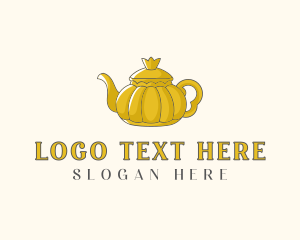 Dessert - Royal Gold Teapot logo design