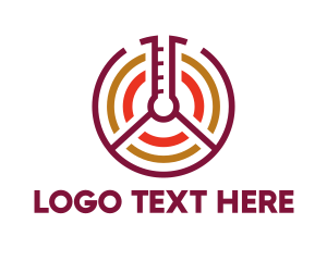 Research - Colorful Target Temperature logo design
