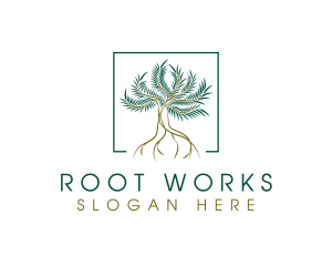 Root - Nature Park Tree logo design