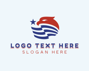 Flag - Political American Eagle logo design